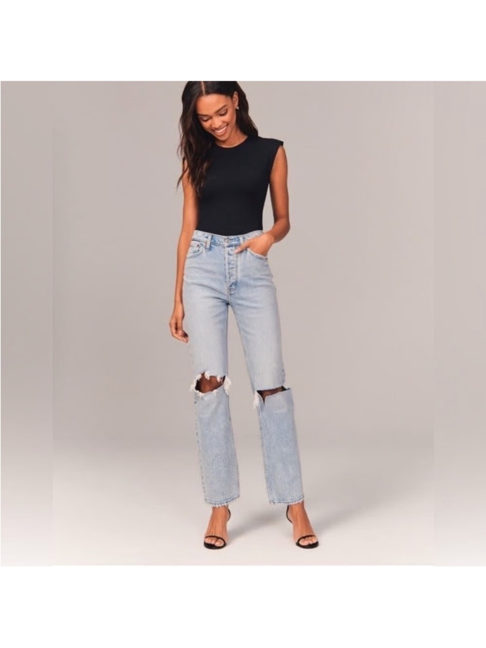 Abercrombie The Dad High Rise Curve Love Jeans 33/16L